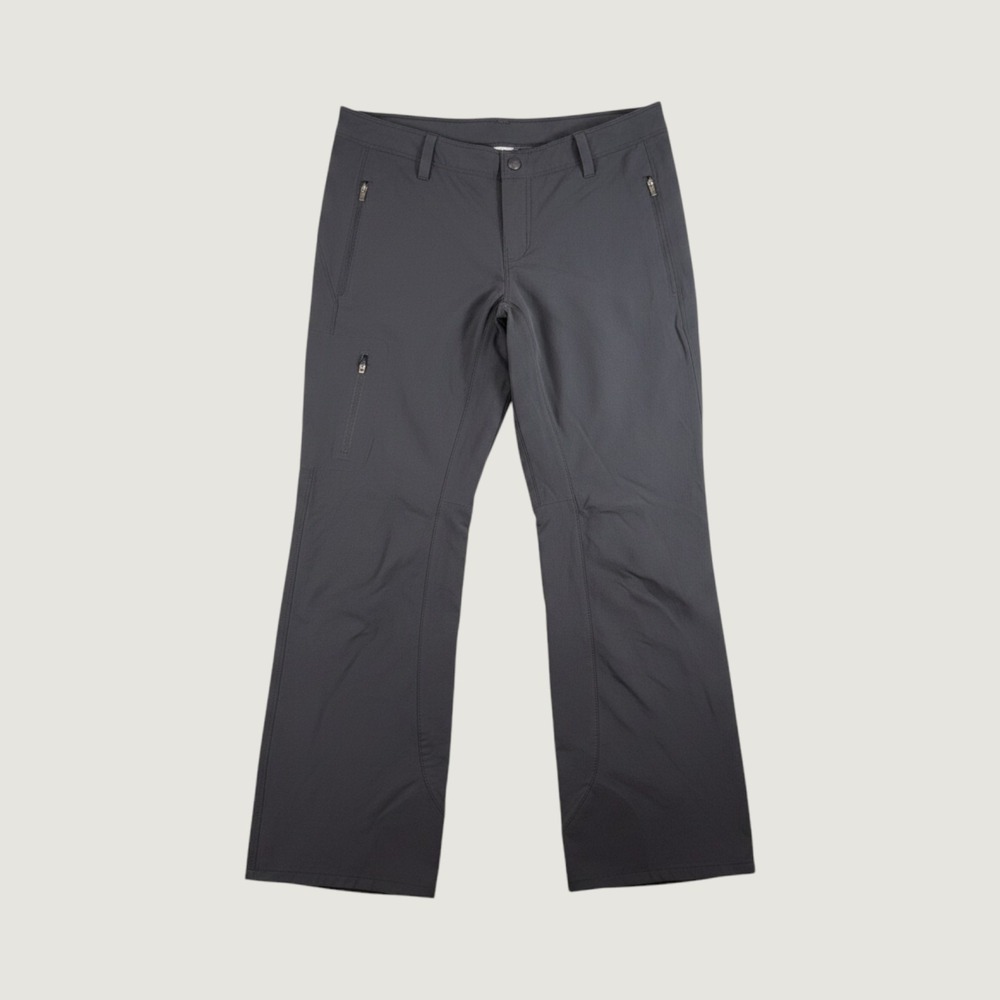 REI Hiking Pants Women 10 Dark Gray Nylon Spandex Stretch Outdoor Straight Leg